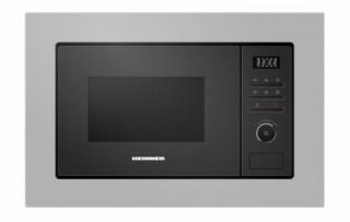 CUPTOR CU MICROUNDE INCORPORABIL HEINNER HMW-MD20BISS, CAPACITATE 20L, CONTROL DIGITAL, DISPLAY LED, PUTERE CUPTOR 800W, PUTERE GRILL 1000W, 5 TREPTE DE PUTERE, TIMER