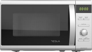 Cuptor cu microunde Tesla MW2060MS, 20 l, 700 W, Grill, Argintiu