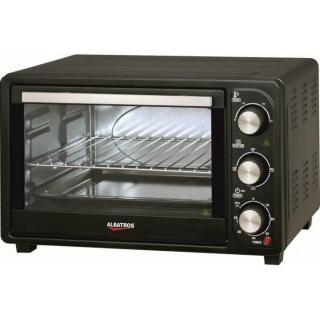 Cuptor electric Albatros A23B2,23 litri,1380 W,Control temp. de la 90A, sA  C la 230A, sA  C, Temporizator 60 min. + funcAŚa,  sia Stay On,Negru