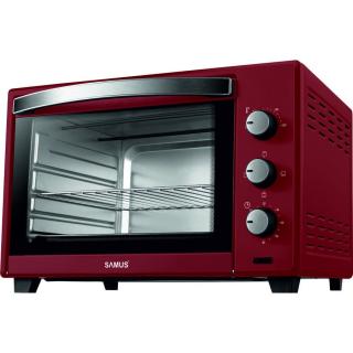 Cuptor electric Samus CS-45RED, 45 litri , 2000 W, Rosu