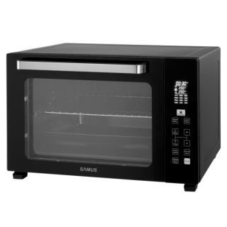 Cuptor electric Samus CSDN-48BRCL3, 48 L, 1800 W, 12 programe, Timer, Afisaj electronic. Rotisor, Convectie, Negru