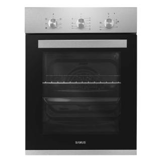 Cuptor incorporabil Samus SC456GTXV, 43 L, 6 Functii, Latime 45 cm,1900 W, Timer mecanic, Grill, Ventilator, Clasa energetica A, Inox