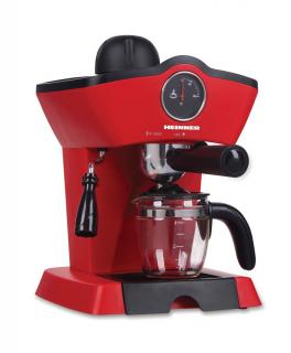 Espressor manual Heinner HEM-200RD, 800W, 3.5 bar, filtru inox, 250 ml, Rosu
