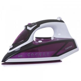 Fier de calcat Albatros FUCHSIA,2600 W,rezervor 450 ml,Control variabil al aburilor 0-80 g  min,Jet puternic de abur 110 g min,Alb Mov