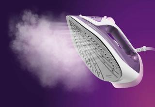 Fier de calcat Philips seria 3000 DST3010 30, 2000 W, Abur 30 g min, 0.3 L, Talpa ceramica, Mod economic, Alb Roz