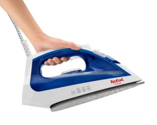 Fier de calcat Tefal Virtuo FV1711E0, 1800W, jet de abur 80 g  min, abur variabil 0-24 g  min, rezervor apa 200 ml, functie anticalcar, sistem antipicurare, albastru