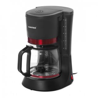 Filtru de cafea Albatros DELICIA,680 W,8 - 10 ceAąĹsti,Filtru permanent inclus,Buton pornit oprit cu led,Negru