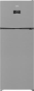 Frigider Beko B3RDNE504HXB, 477 l,H 186,5 cm, No Frost, HarvestFresh, Display, AeroFlow, XXL Bottle holder, Clasa E, Metal Look
