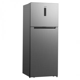 Frigider cu 2 usi Albatros FA58NFXE, 415 L, Full No Frost, Clasa energetica E, Chiller Zone, Functie Power Cool, Afisaj electronic Led, H 178 cm, Inox laterale argintii