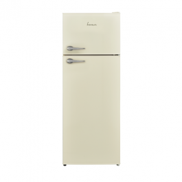 Frigider cu doua usi FRAM FDD-VRL212BGE++, clasa energetica: E, sistem racire Less Frost, capacitate totala: 212L, capacitate frigider: 171L, capacitate congelator: 41L