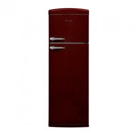 Frigider cu doua usi FRAM FDD-VRR311BDE++, clasa energetica: E, capacitate totala: 311L, capacitate frigider: 242L, capacitate congelator: 69L, control mecanic cu termostat reglabil, lumina LED, 3 raf