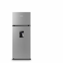 Frigider cu doua usi Heinner HF-HS205SWDE++, 206 l, Dozator de apa, Iluminare LED, H 143.4 cm, Clasa E, Argintiu