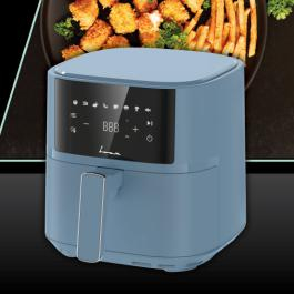 FRITEUZA CU AER CALD FRAM FAF-B6BL17SQ, 1700W, CAPACITATE COS: 5.7L, DISPLAY DIGITAL, CAVITATE METAL, TEMPERATURA: 80-200A  C, TIMER: 60MIN, 8 PROGRAME PRESETATE, COS DETASABIL, AUTO-OPRIRE, BLEU