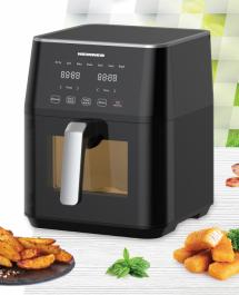 FRITEUZA CU AER CALD HEINNER CYCLONEFRY COOK HAF-M7BK1800, 1500-1800W, CAPACITATE: 7L, TEHNOLOGIE CIRCULARE AER (GATIRE UNIFORMA), DISPLAY DIGITAL CU CONTROL TOUCH, TIMER 60 MIN, TEMPERATURA 40-200 GR