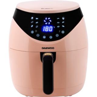 Friteuza Daewoo DAF2000, cu aer cald ,putere maxima 1500 W, display LCD, capacitate 4 litri, timer 30 minute, 12 programe predefinite, temperatura reglabila 80-200 grade Celsius, cos cu maner, tava pe