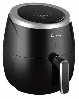 Friteuza Fram Airfryer FAF-MD2000BK,cu aer cald , gatire fara ulei, 2000W, capacitate cos 5L, afisaj digital, control Touch, vas detasabil anti-adeziv, termostat reglabil: 80-200 C, negru