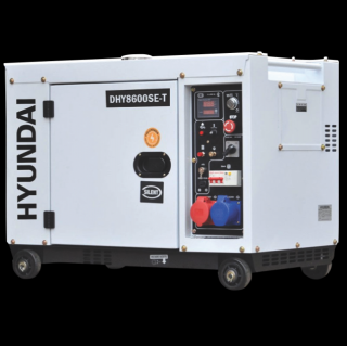 Generator de curent trifazat cu motor diesel Hyundai DHY8600SE-T