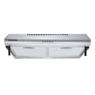 Hota clasica NobelTek NHO-CL60F49X, 60 cm, 1 motor, 2 filtre aluminiu, lampa led, 400m3,Clasa C, Inox