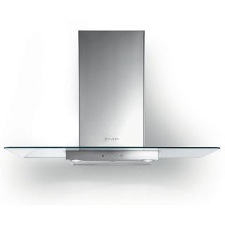 Hota decorativa Faber 325.0557.682 NICE LED SRM X V A90, 90 cm, 420 m3h, 66 dB, 1 motor, filtru aluminiu,butoane push, clasa C,  inox  sticla