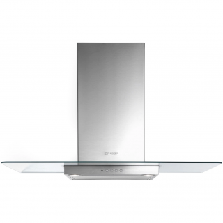 Hota decorativa Faber NICE LED SRM X V A60 325.0557.681, 60 cm, 420 m3h, 66 dB, 1 motor, filtru aluminiu, clasa C, inox  sticla