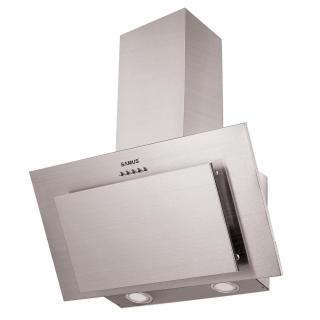 Hota decorativa inclinata Samus HSI635DLX, 60 cm, 1 Motor, 3 Trepte absorbtie, clasa C, inox