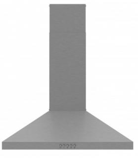 Hota decorativa LDK HP-3IX, Putere de absortie 300 m3 h, 3 trepte de putere, 1 motor, Iluminare LED, Filtru aluminiu, 60 cm, Inox