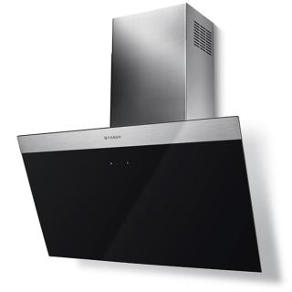 Hota decorativa tangetiala Faber 330.0529.562 DAISY EG6 LED BK A80, 80 cm, 550 m3h, 70 dB, touch, clasa C, negru  inox