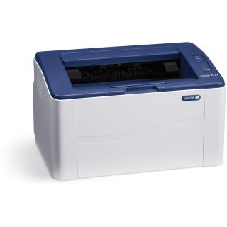 Imprimanta laser monocrom Xerox Phaser 3020, Wireless, A4, Alb-Albastru