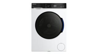 Masina de spalat rufe Daewoo, DWD-CV8021,8 kg, motor inverter, 1400 rpm, clasa A, design: Panou negru + usa dubla neagra (PC Cover), culoare Alb