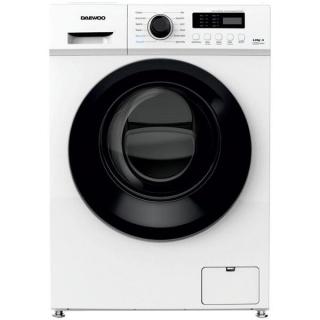 Masina de spalat rufe frontala slim Daewoo DWD-MV1011-4, 6 kg, 1000 rpm, clasa A, adancime 44 cm, motor inverter, Time Delay, Eco Wash, Tub clean, Child Lock, alb