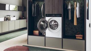 Masina de spalat rufe Haier HW80-B14939-S, 8 kg, 1400 rpm, Motor Direct Motion, Refresh, ABT, Steam, Clasa A, Alb