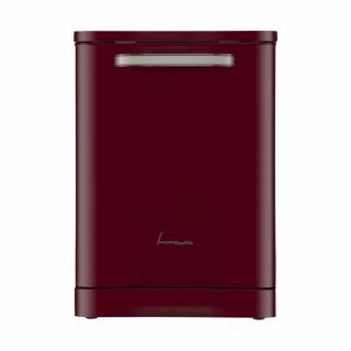 Masina de spalat vase Fram FDW-VRR606BDE++, 12 seturi, 6 programe, Display LED, Pornire intarziata, Aquastop, 60 cm,Clasa E, Visiniu