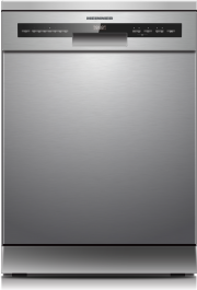 Masina de spalat vase Heinner HDW-FSM60714AXD+++, 14 seturi, 7 programe, Auto-Door opening, Display LED, Aquastop, Clasa D, Inox