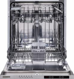 Masina de spalat vase incorporabila Heinner HDW-BI6614AID+++, 14 Seturi, 6 programe, Program Rapid 30A a, s  a, z , Program Hygiene, 60 cm, Clasa D, argintiu