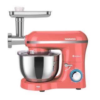Mixer cu bol Daewoo DHM200MGS, 2000W, capacitate bol 5.5l, accesoriu masina de tocat, capacitate de tocare 1.2 kg min, 3 discuri de taiere din inox, tel, carlig framantare, palete amestecare, Corai