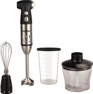 Multiblender Albatros MB701B,700 W,0.8 l bol plastic,1 vitezA, zA ƒ+funcAąĹ  ie Turbo,Motor puternic  silenAąĹ  ios,Posibilitate de mA, zA ƒrunAąĹ  ire a gheAąĹ  ii,Negru Inox