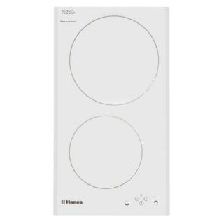 Plita incorporabila Hansa BHIW38377, Inductie, 2 zone gatire, Control touch, Heat Control, Booster, Temporizator, 30 cm, Alb