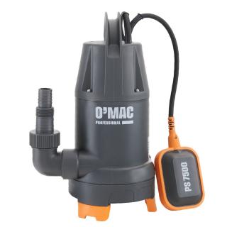 PompA ƒ submersibilA ƒ O-Mac PS 7500, pentru apA ƒ potabilA ƒ Č,  i apA ƒ murdarA ƒ , 750 w,230 v, gri inchis