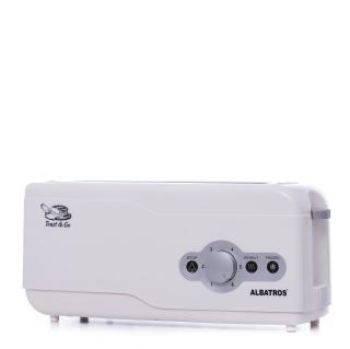 Prajitor de Paine Albatros EXPRESS,2 felii, 750 W,6 trepte de prA, zA ƒjire,Termostat reglabil,dezgheAąĹ  are,Alb