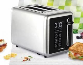 Prajitor de paine digital Heinner HTP-DD900BKSS , 900w, panou digital cu control touch, capacitate 2 felii, 7 niveluri de rumenire, Gri