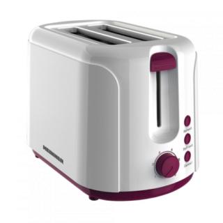 Prajitor de Paine Heinner Charm TP-750BG, 750W, 6 setari, Alb Visiniu