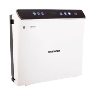 Purificator de aer Daewoo DAP400 Wi-Fi, 75 W, 300 m3 h, filtru HEPA13, carbon activ, foto catalizator, lampa UV, rezervor apa 2.5 l, senzor inteligent, panou de comanda IMD, Anion, alarma automata, 45