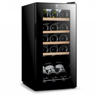Racitor pentru vin Samus SRV48LMC, 44 L, Capacitate sticle 15, Clasa energetica G, Afisaj Electronic, Mod racire cu compresor, H 69 cm, Negru