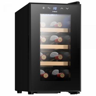 Racitor pentru vin termoelectric Samus SRV25LM8,Capacitate 8 sticle,Mod racire: termoelectric,Panou control tactil cu afisaj electronic,Temperatura interioara 8 - 18A, sA  CIluminare interioara LED,Negru