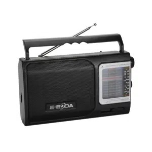 Radio Portabil E-Boda RP100,5 W,Tuner MW FM SW FM,Tip alimentare baterii  la retea, Negru