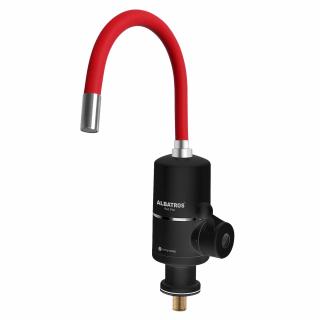 Robinet electric Albatros RED FLEX,3000 W,Presiune apa 0,04 - 0,6 Mpa,Temperatura apa 30-60  C,Rosu