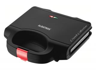 Sandwich-maker Albatros S2B-750,750 W,PlA, zA ƒci de lucru tip grill antiaderente,CarcasA, zA ƒ termoizolantA, zA ƒ din plastic,Negru