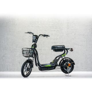Scuter electric, fara permis, bicicleta, Voltarom SM, Volta VSM, motor 220 W, autonomie 50 km, Negru