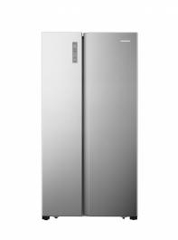 Side by side Heinner HSBS-HS519NFXE++, Full No Frost, sistem a,  śMulti Air-Flowa,  ť, compresor Inverter, clasa energetica: E, display LED cu control touch, capacitate totala: 519L, capacitate frigider: