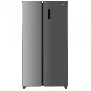 Side by Side Samus SSX-667NFE, 532 L, Full No Frost, Clasa Energetica E, Afisaj Electronic, H 177 cm, Inox Argintiu